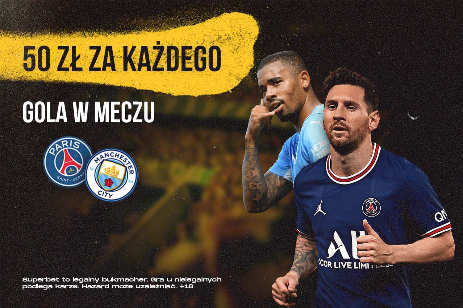 Specjalna promocja! Bukmacher oferuje pieniądze za KAŻDEGO gola w meczu PSG – Manchester City Obraz wpisu