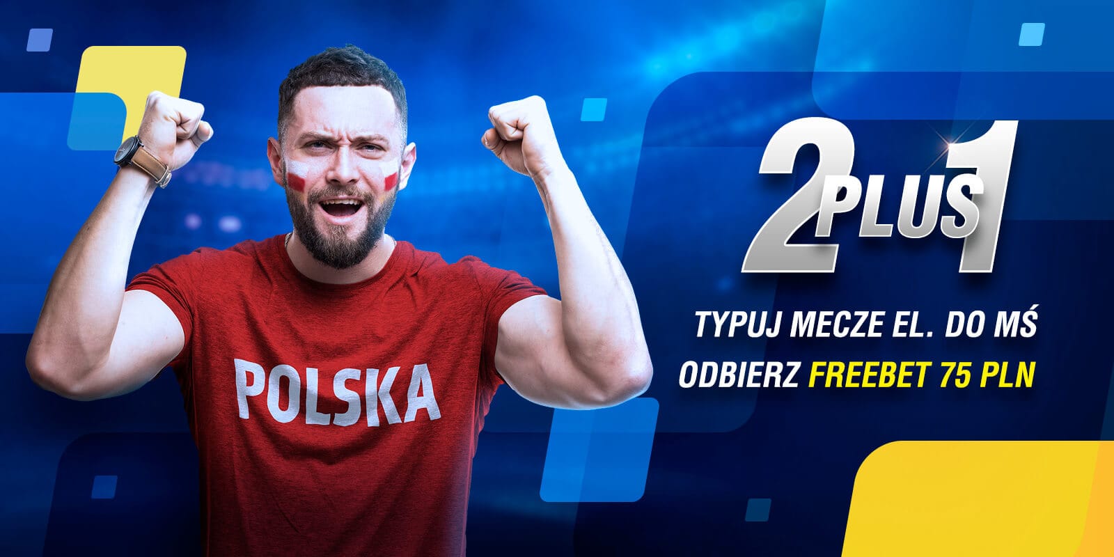 2 plus 1. Odbierz freebet 75 PLN w Betcris! Obraz wpisu