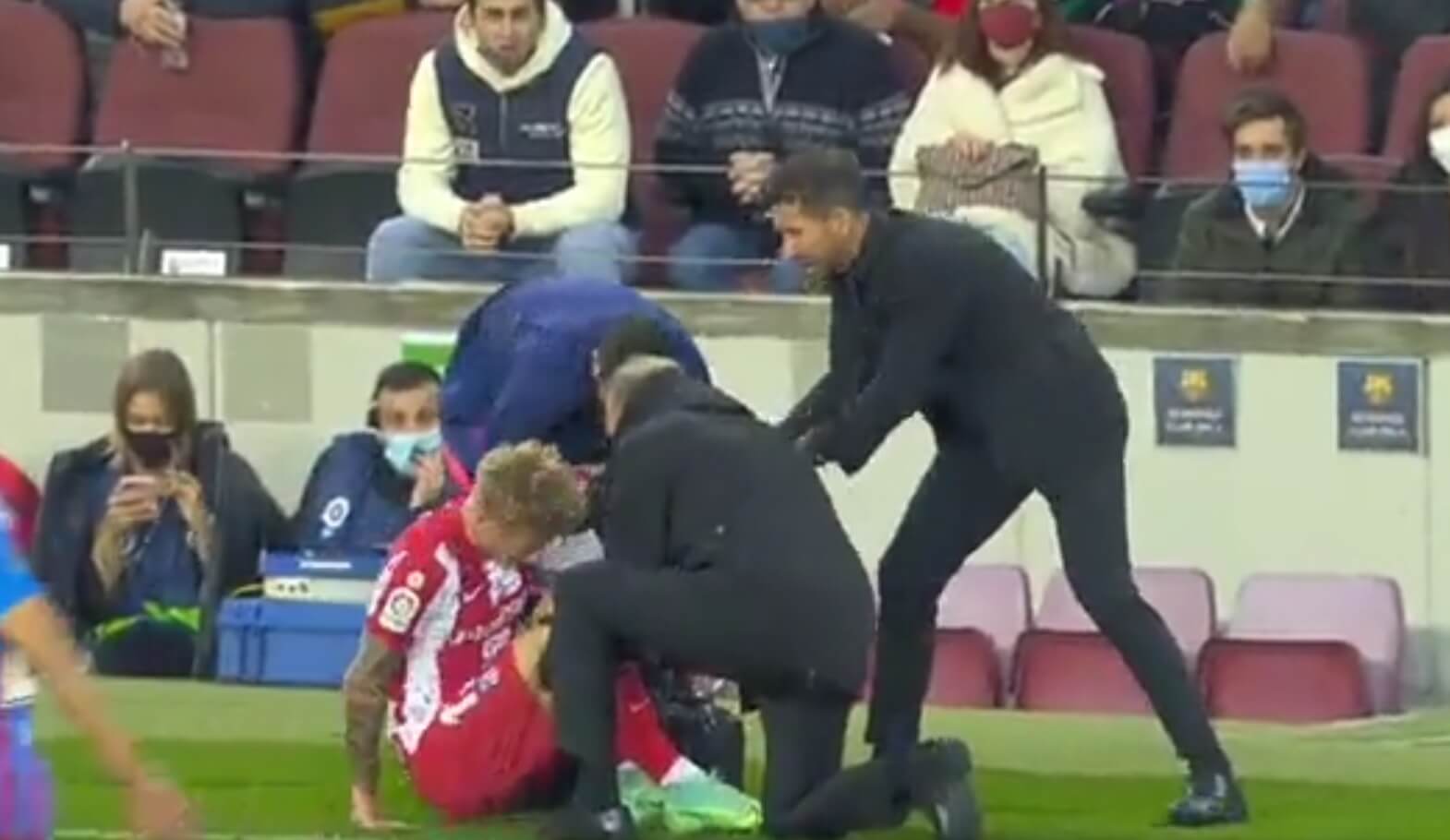 Skandal w Hiszpanii! Diego Simeone zmusił swojego piłkarza do gry pomimo kontuzji [WIDEO] Obraz wpisu