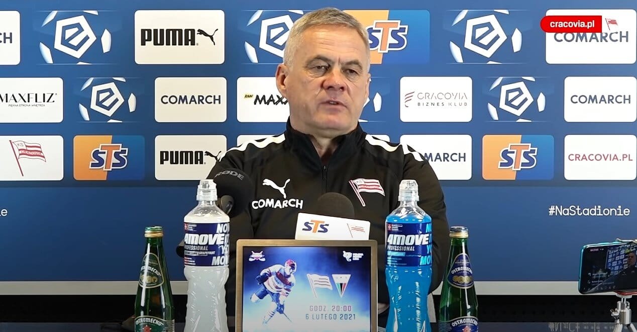 „Kompletne bzdury”. Trener Cracovii skomentował plotki o premii od Lecha Poznań Obraz wpisu