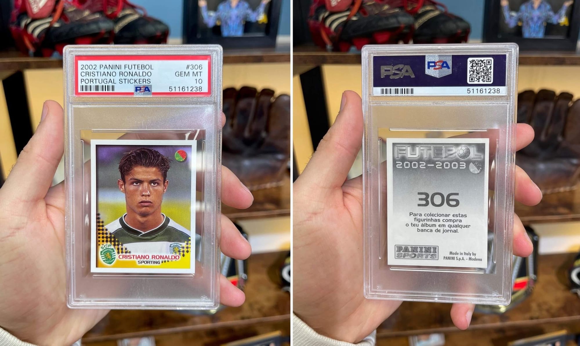 Naklejka Ronaldo z Panini sprzedana za 59 tysięcy funtów! Pochodzi z sezonu 2002/2003 Obraz wpisu