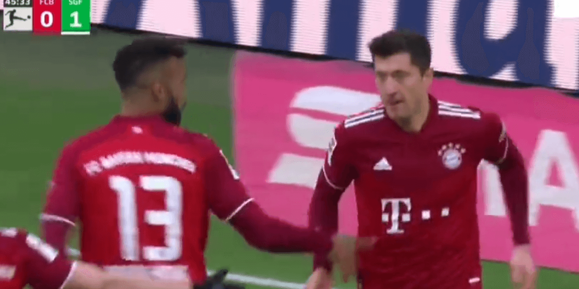 Mnóstwo przypadku i sporo szczęścia. Robert Lewandowski z kolejnym golem! [WIDEO] Obraz wpisu