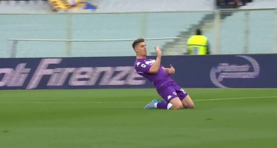 On się nie zatrzymuje! Kolejny gol Krzysztofa Piątka dla Fiorentiny [WIDEO] Obraz wpisu