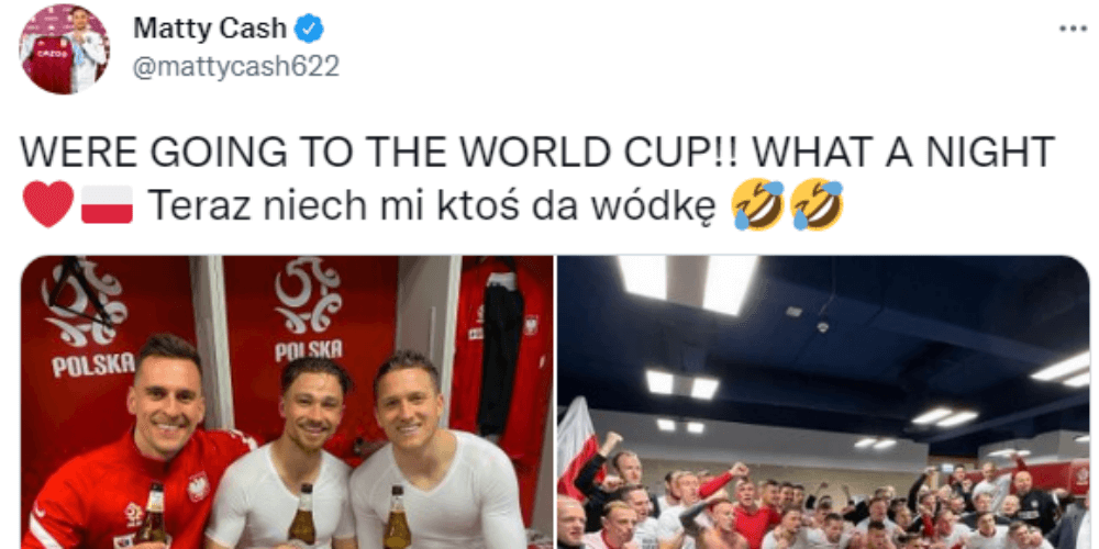 Wielki mecz reprezentacji Polski. Matty Cash: „Niech mi ktoś da wódkę” [REAKCJE] Obraz wpisu