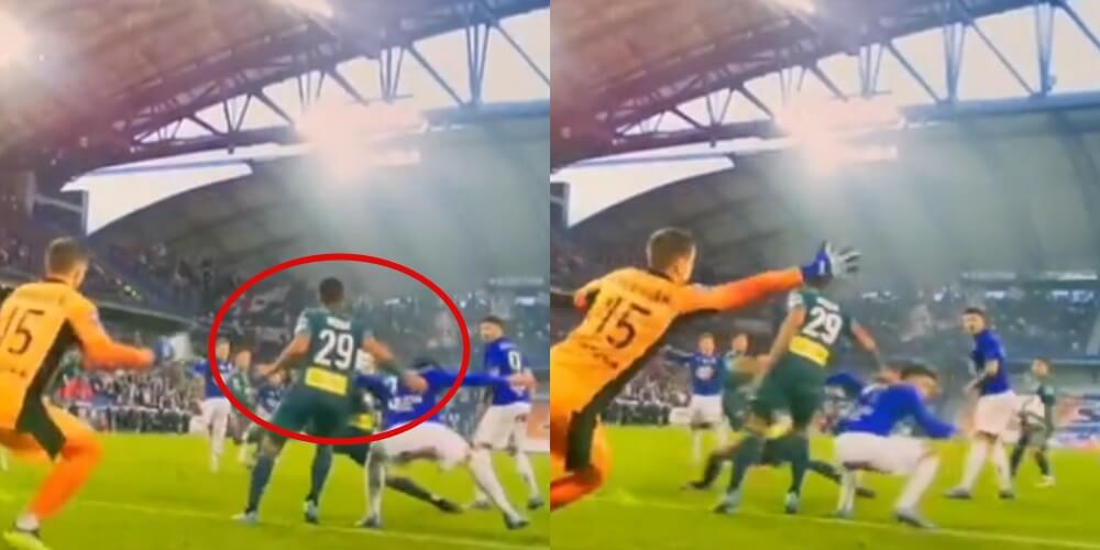 Lech powinien dostać rzut karny w meczu z Legią! Ewidentna ręka Rose [WIDEO] Obraz wpisu