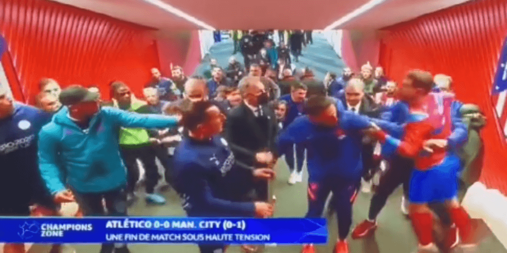 Piłkarze Atletico i City starli się też po meczu. W tunelu interweniowała policja [WIDEO] Obraz wpisu