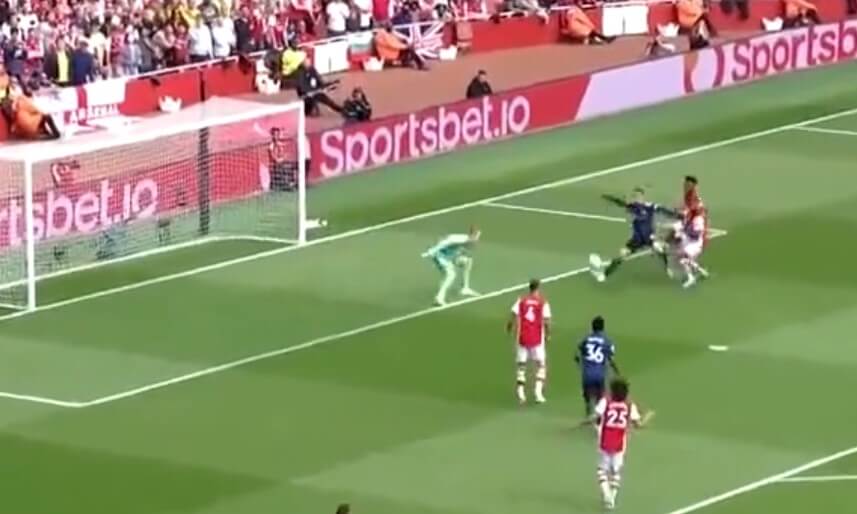 Cristiano Ronaldo z bramką przeciwko Arsenalowi. To jego setny gol w Premier League [WIDEO] Obraz wpisu
