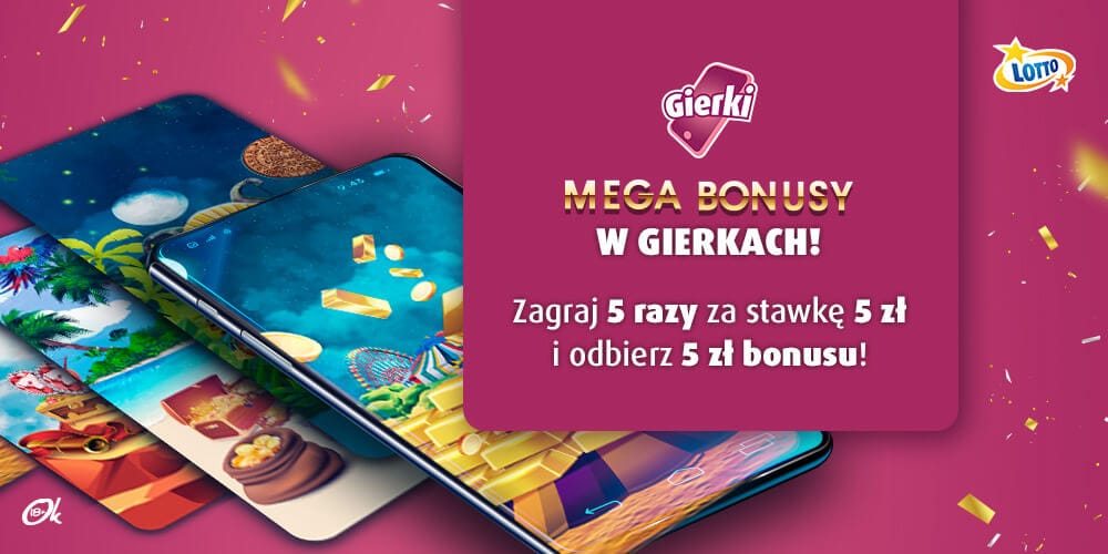 Mega bonusy na Gierki od LOTTO czas start! Obraz wpisu