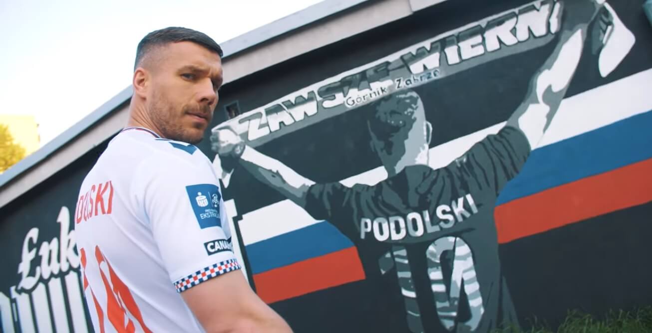 Wątpliwości zostały rozwiane. Lukas Podolski na dłużej w Górniku Zabrze Obraz wpisu