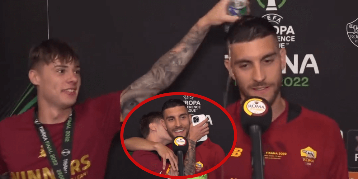 Nicola Zalewski oblał piwem Pellegriniego. Włoch zaczął wychwalać Polaka [WIDEO] Obraz wpisu