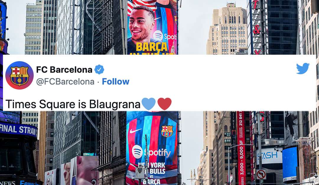 Robert Lewandowski na Times Square. Barcelona promuje sparing Obraz wpisu