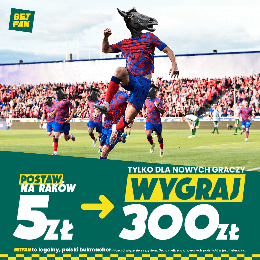Wygraj razem z Rakowem! Bonus 300 zł do zgarnięcia dla nowych klientów Obraz wpisu