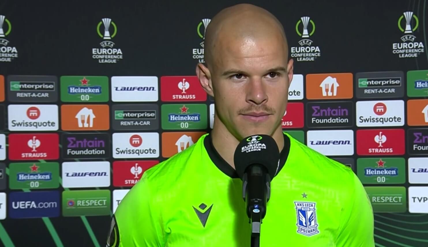 „Musimy szanować ten punkt”. Piłkarze Lecha Poznań wypowiedzieli się po meczu z Hapoelem Beer Szewa Obraz wpisu