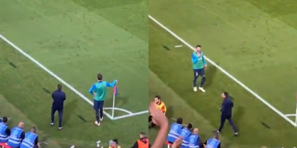 Kontrowersyjne zachowanie Pique. Inni się rozgrzewają, a on… [WIDEO] Obraz wpisu