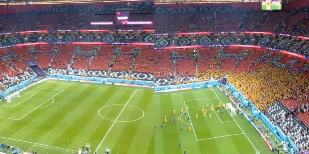 Fatalni na murawie, fatalni na trybunach. Katarscy kibice szybko opuścili stadion [WIDEO] Obraz wpisu