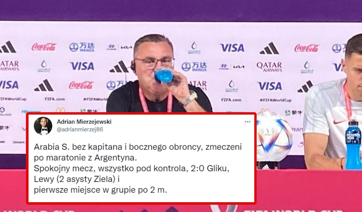 Polska wygra z Arabią 2-0? Adrian Mierzejewski typuje łatwe zwycięstwo Obraz wpisu