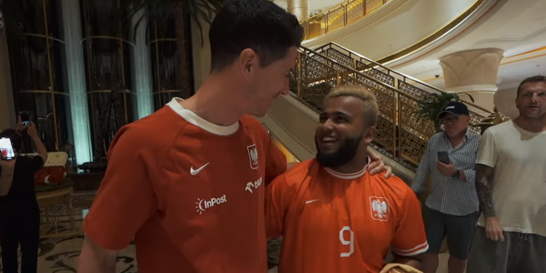 Robert Lewandowski złożył obietnicę szalonemu kibicowi z meczu z Arabią Obraz wpisu
