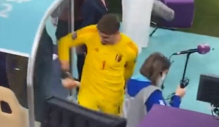 Sfrustrowany Thibaut Courtois. Kamery zarejestrowały frustrację bramkarza reprezentacji Belgii [WIDEO] Obraz wpisu