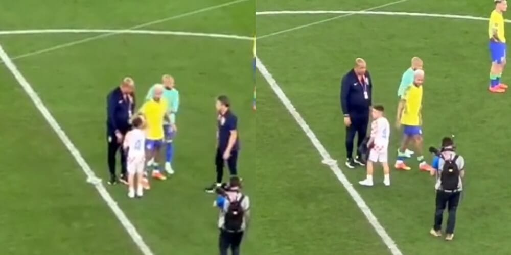 Wzruszające obrazki po odpadnięciu Brazylii. Syn Perisicia pocieszał Neymara [WIDEO] Obraz wpisu