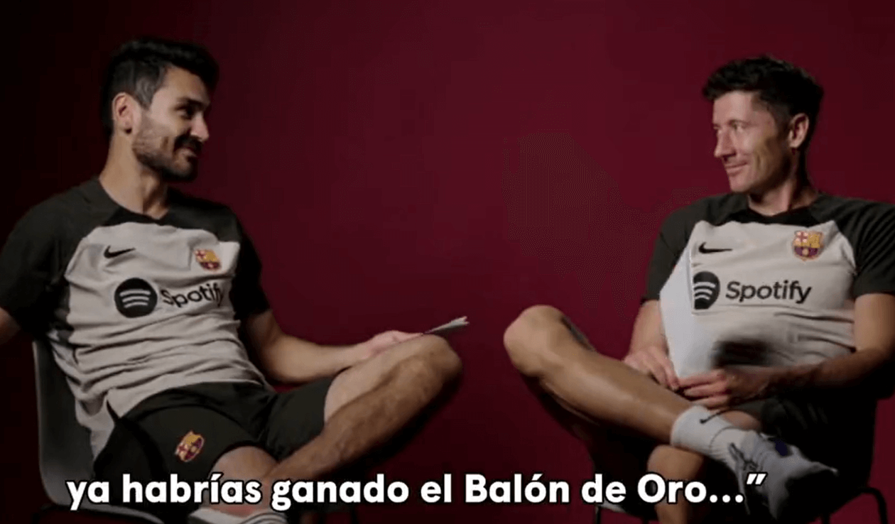 „Może wygrałbyś Złotą Piłkę” – Gundogan zażartował z Lewandowskiego [WIDEO] Obraz wpisu