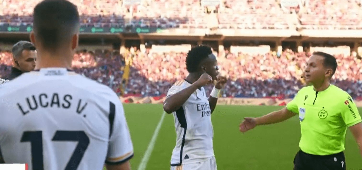 Rasistowski skandal podczas El Clasico. Kibice nazwali Viniciusa „małpą” i rzucili w jego stronę banana [ZDJĘCIE] Obraz wpisu