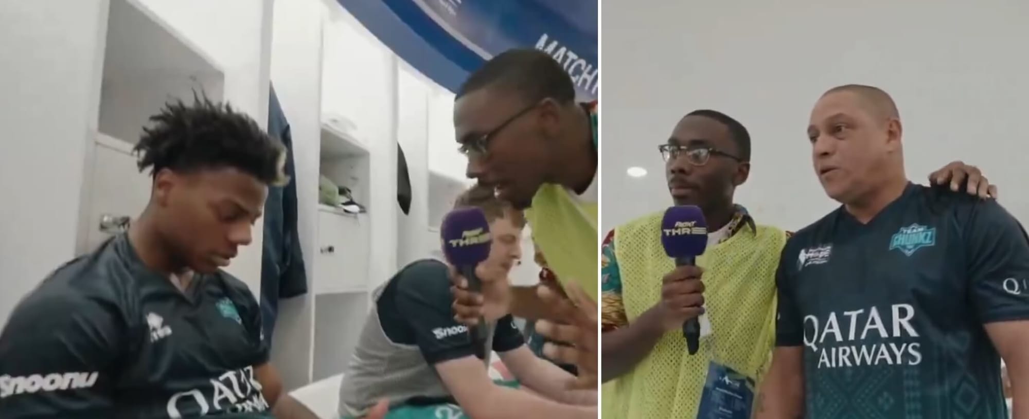 Roberto Carlos pocieszał Speeda. „Mam dość piłki” [WIDEO] Obraz wpisu