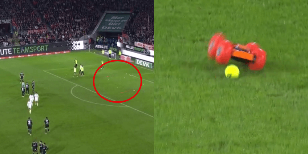 Mecz Bundesligi przerwany przez… zdalnie sterowane samochodziki. Kibice kontynuują protest [WIDEO] Obraz wpisu