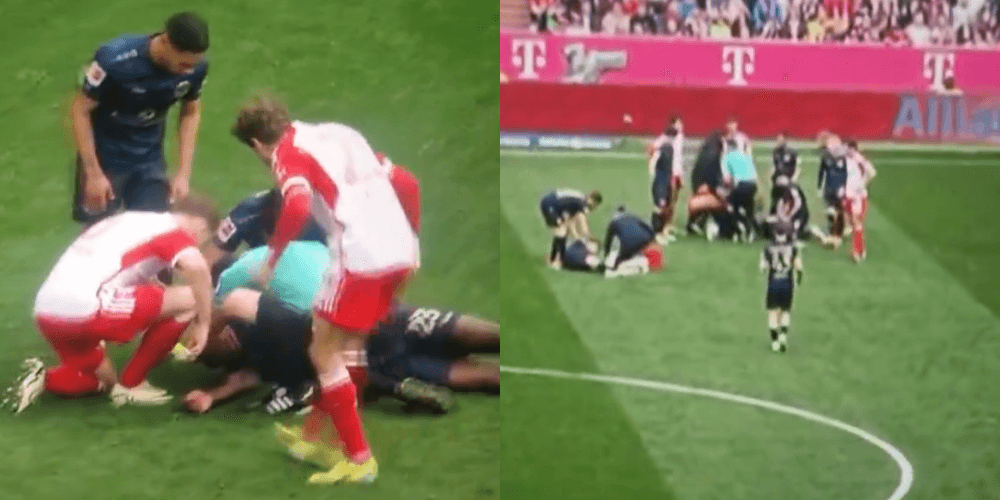 Mecz Bayernu z Mainz mógł zakończyć się tragicznie. Sędzia uratował życie piłkarza [WIDEO] Obraz wpisu