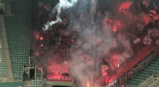 Oprawa kibiców Widzewa wymknęła się spod kontroli. Niewiele zabrakło do poważnego wypadku [WIDEO] Obraz wpisu