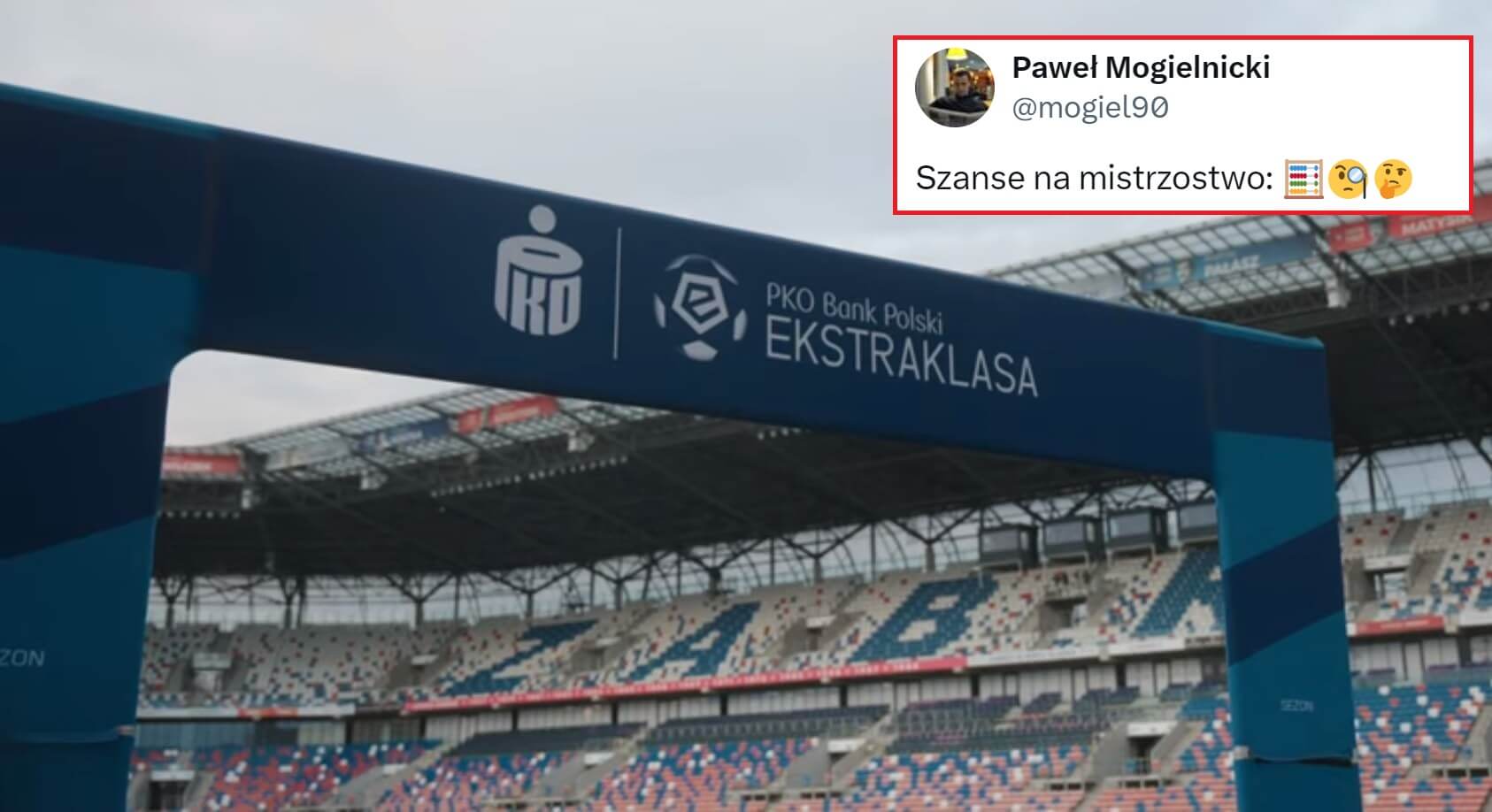 Wyliczono szanse na mistrzostwo Ekstraklasy. Faworyt jest już tylko jeden Obraz wpisu