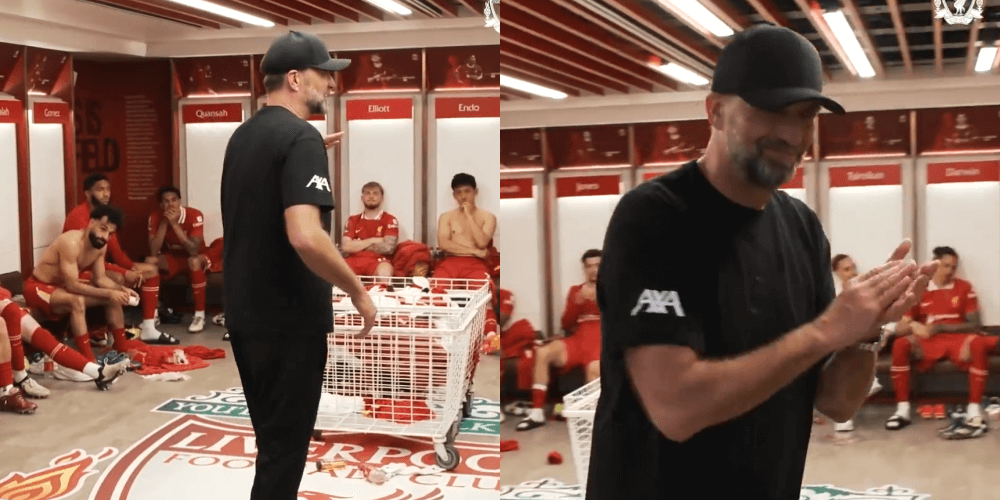 Wzruszające nagranie z szatni Liverpoolu. Tak Klopp pożegnał piłkarzy. „Kocham was” [WIDEO] Obraz wpisu