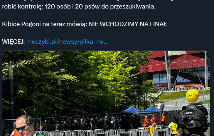 Kolejne zamieszanie przed finałem Pucharu Polski. Kibice Pogoni zapowiadają strajk! Obraz wpisu