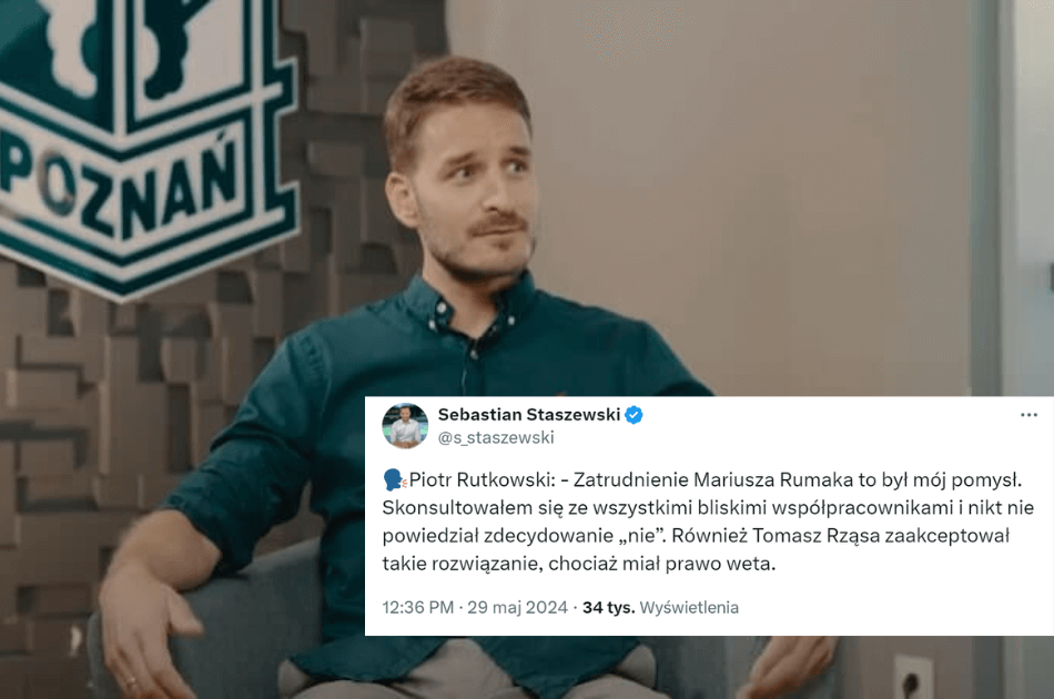 Piotr Rutkowski o zatrudnieniu Rumaka. „Nikt nie powiedział zdecydowanie nie” Obraz wpisu