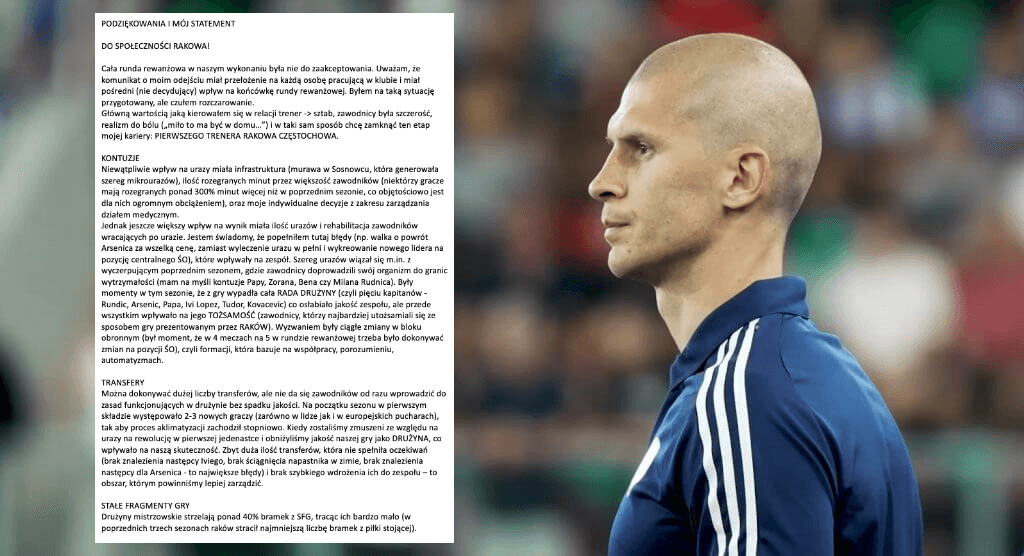 Dawid Szwarga opublikował oświadczenie. „Byłem przygotowany, ale czułem rozczarowanie” Obraz wpisu