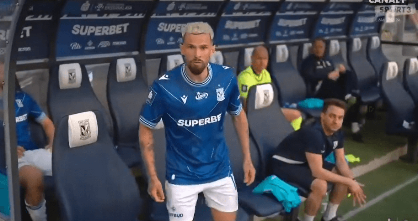 Krzychu Velde wściekły po zmianie z Legią. Poleciały wulgaryzmy [WIDEO] Obraz wpisu