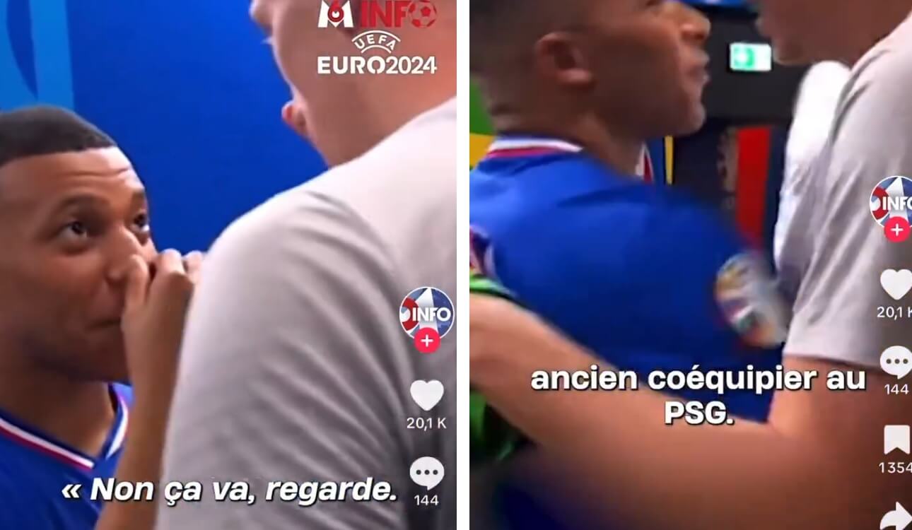 Sympatyczna rozmowa Kyliana Mbappe z Marcinem Bułką. Rozmawiali o swoich nosach [WIDEO] Obraz wpisu