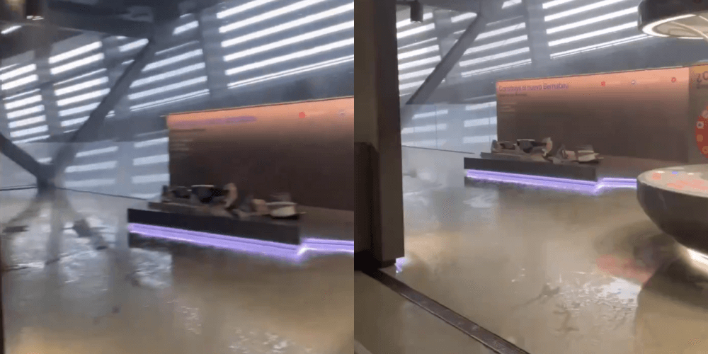 Santiago Bernabeu ofiarą burzy. Stadion Realu zalany wodą. Ucierpiało klubowe muzeum [WIDEO] Obraz wpisu