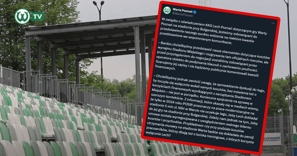 Warta Poznań odpowiada na oświadczenie Lecha! Jest oficjalny komunikat klubu Obraz wpisu