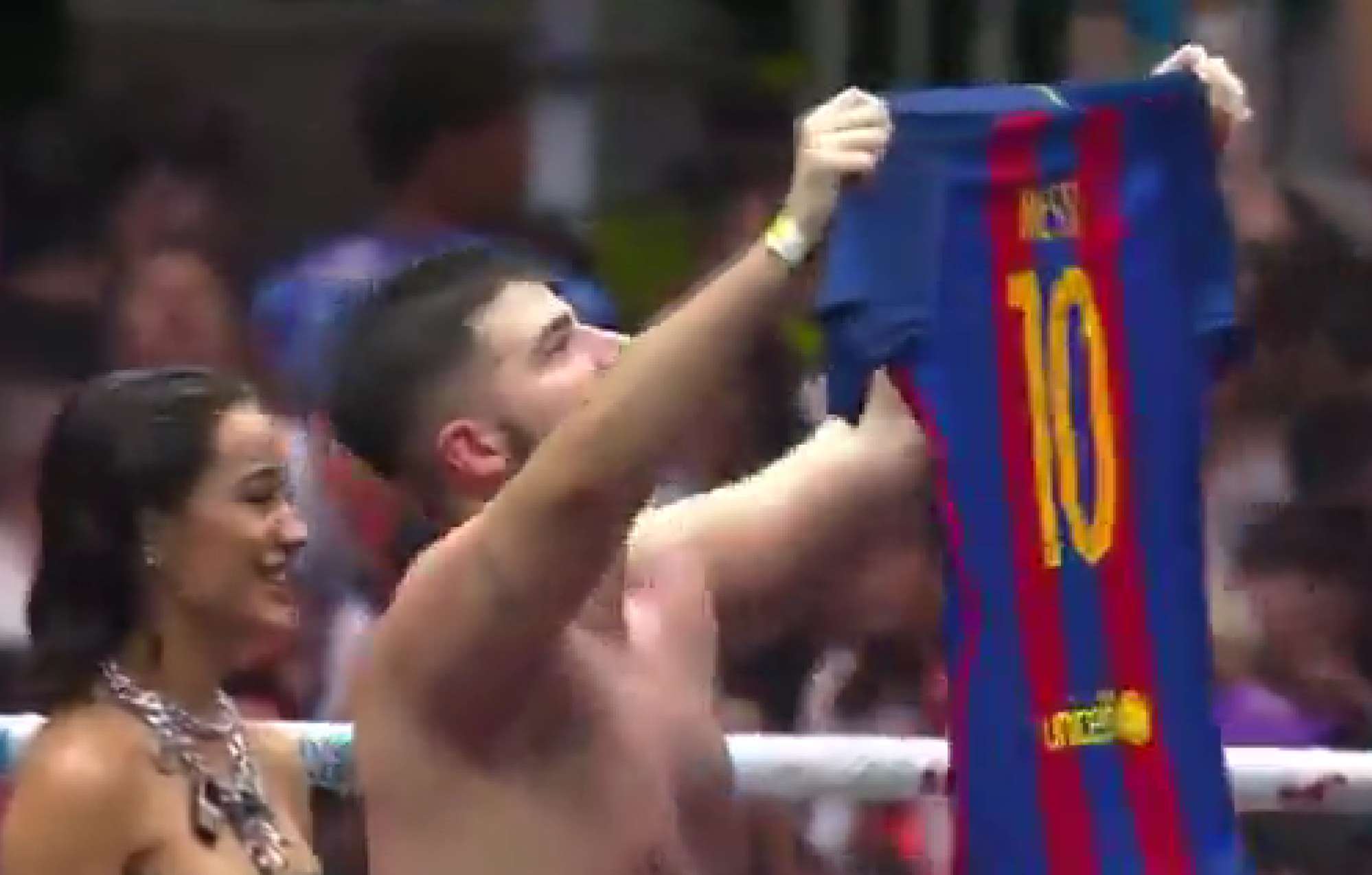 Koszulka Leo Messiego na Santiago Bernabeu! Prowokujący gest argentyńskiego streamera [WIDEO] Obraz wpisu