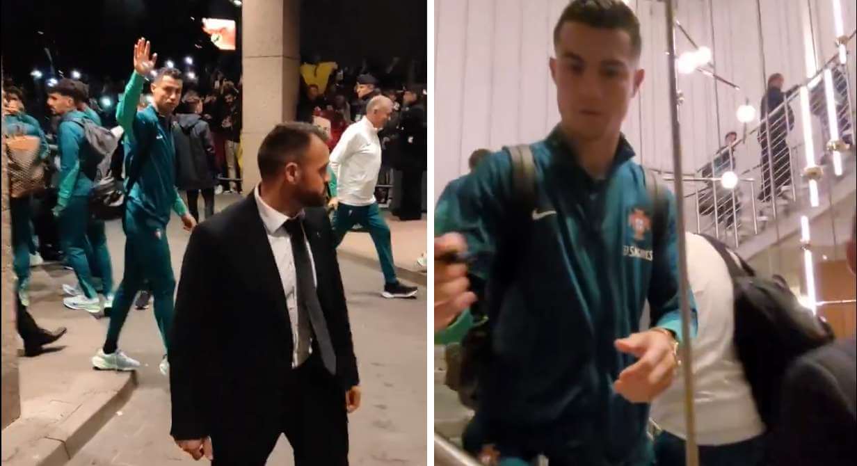 Cristiano Ronaldo hucznie przywitany w Polsce. Portugalczyk znalazł czas dla polskich kibiców [WIDEO] Obraz wpisu