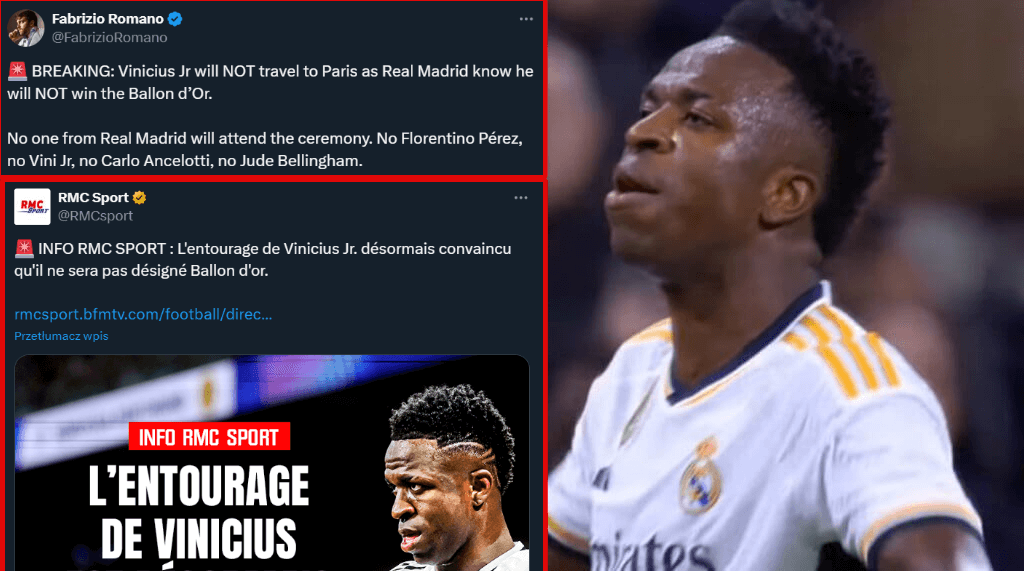 Totalny zwrot akcji ws. Złotej Piłki! Vinicius jednak bez trofeum. Sensacyjne doniesienia Obraz wpisu
