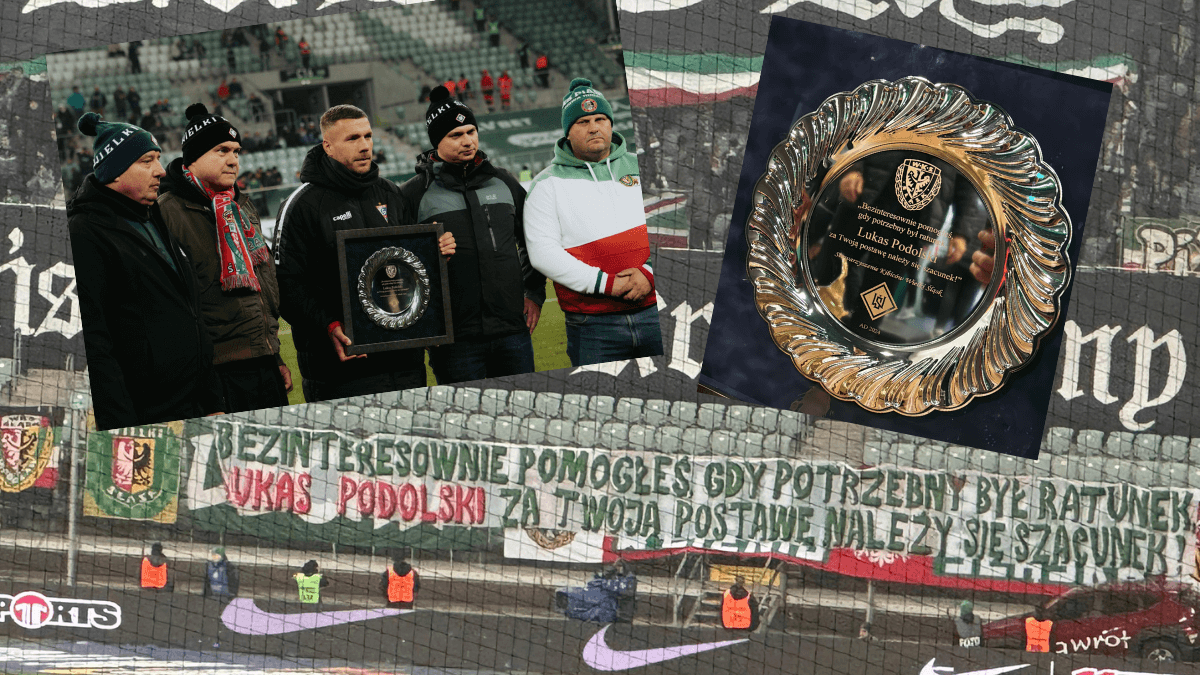 Kibice Śląska Wrocław podziękowali Podolskiemu. Wielkie uznanie dla legendy Górnika Zabrze Obraz wpisu
