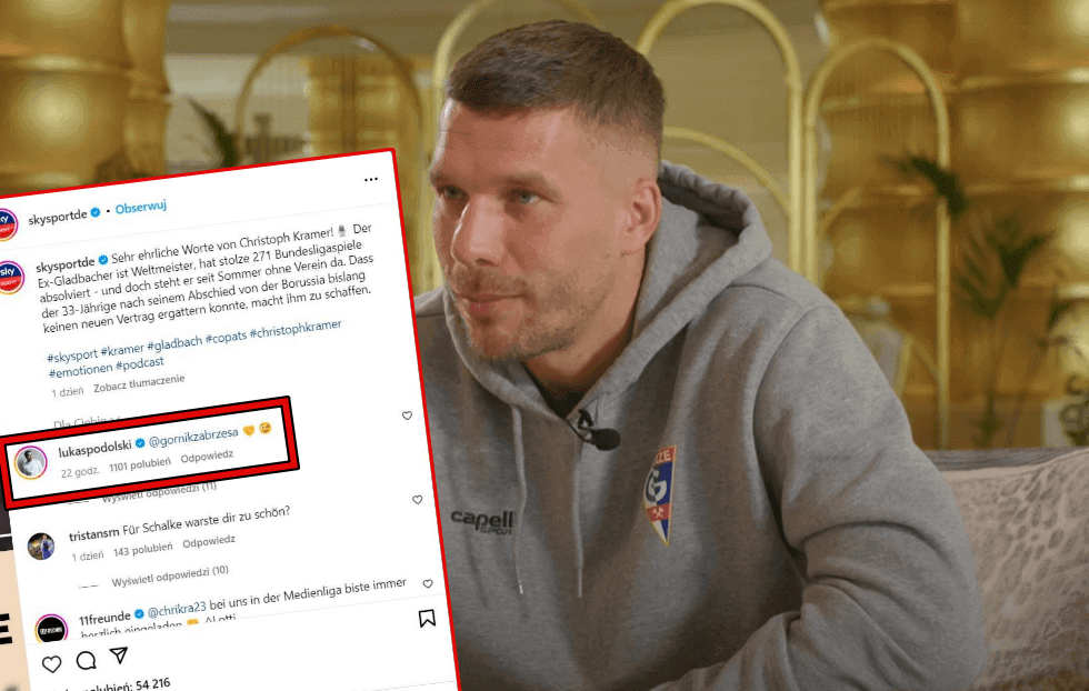 Lukas Podolski ściągnie do Górnika kolejnego mistrza świata z 2014 roku? Wymowny wpis Niemca Obraz wpisu