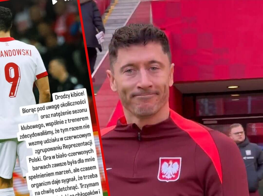 Robert Lewandowski nie przyjdzie na zgrupowanie reprezentacji Polski! Oficjalny komunikat od kapitana kadry Obraz wpisu