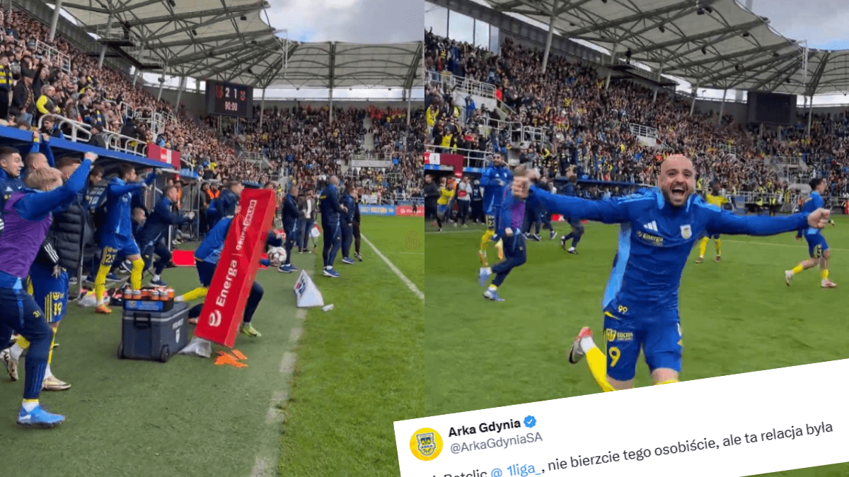 Wymowny wpis Arki Gdynia o pierwszej lidze. „Toksyczna relacja” Obraz wpisu