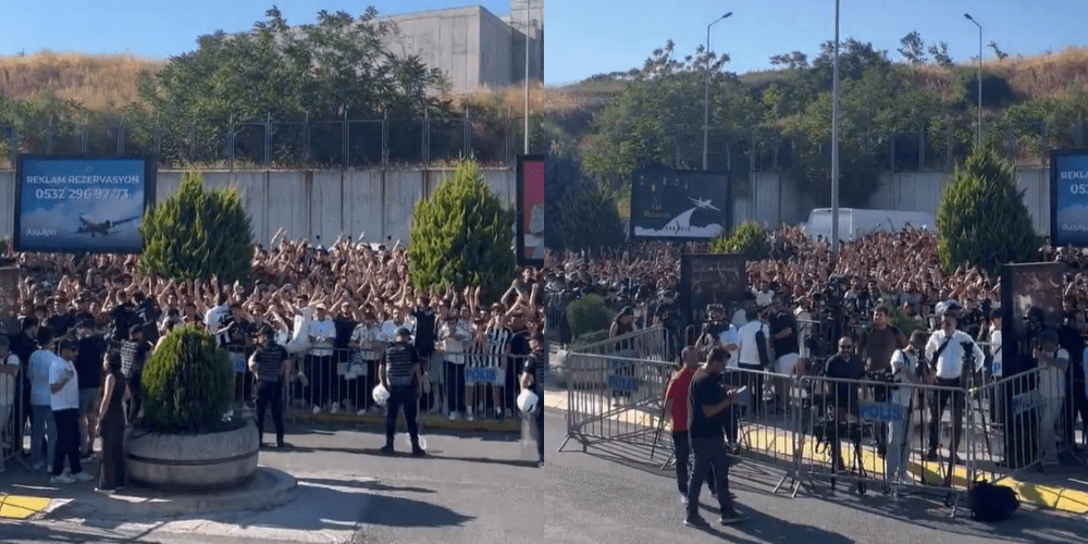 Besiktas pobija rekord, a kibice szaleją. Tysiące fanów powitało nowego piłkarza na lotnisku [WIDEO] Obraz wpisu