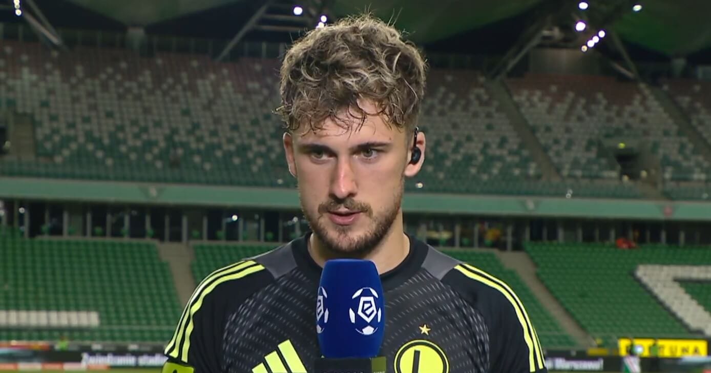 Kacper Tobiasz zapytany o zmianę trenera w Legii. Szpilka w stronę Goncalo Feio. „Czuć, że trener jest trenerem” Obraz wpisu