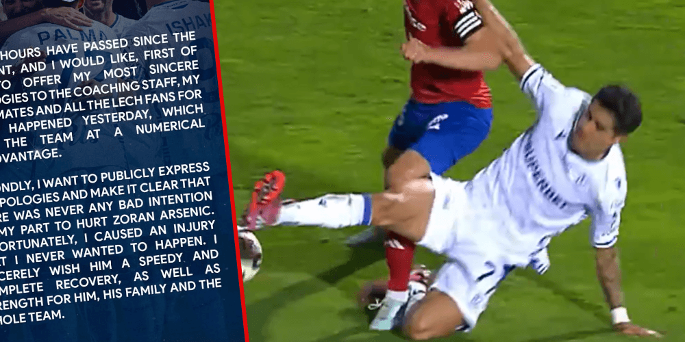 Wiadomo, ile będzie pauzować Arsenić. Luis Palma oficjalnie przeprosił gracza Rakowa Obraz wpisu