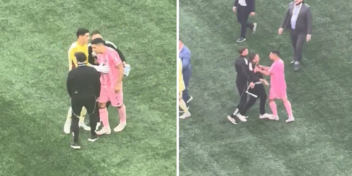 Awantura po porażce Interu Miami. Luis Suarez opluł członka sztabu rywali [WIDEO] Obraz wpisu