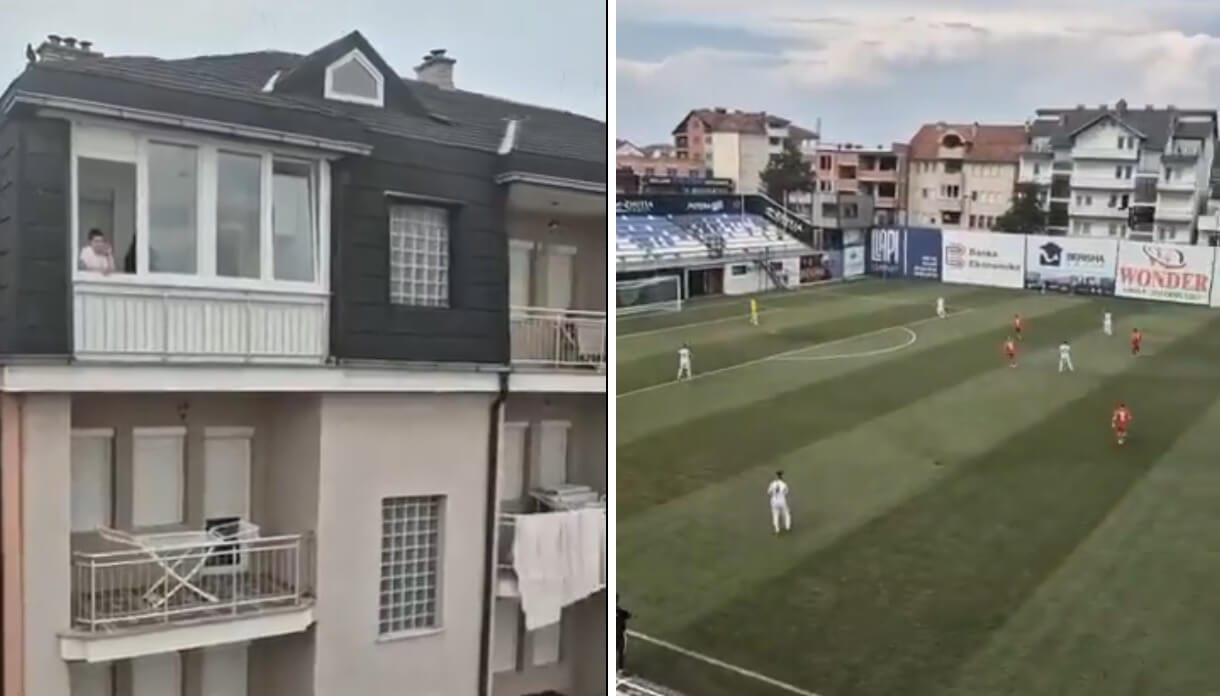 Nietypowe okoliczności meczu Wisły Kraków w Kosowie. Kibice oglądali mecz ze swoich mieszkań [WIDEO] Zdjęcie główne wpisu